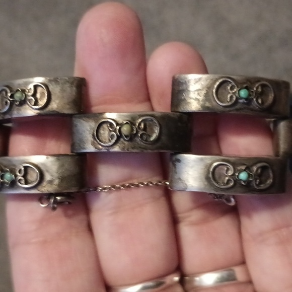 Vintage Sterling Link Bracelet - Picture 8 of 10